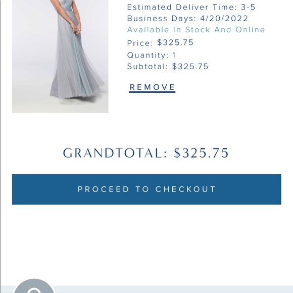 Watters & Watters 2303 in French Blue bridesmaid dress 👗 - Picture 4 of 11